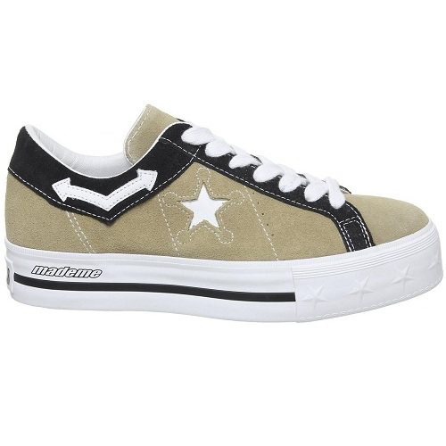 Converse 匡威 One Star 卡其黑色厚底鞋 ￡30（约272元） 