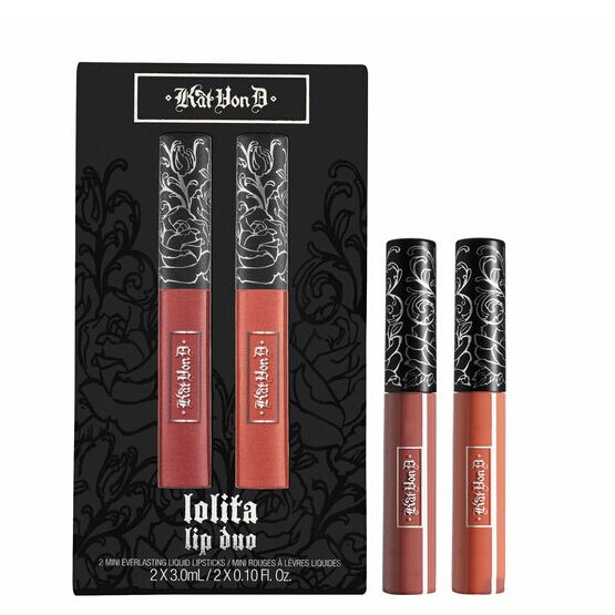 Kat Von D 迷你哑光唇膏 Lolita + Lolita 2 （约84元） 