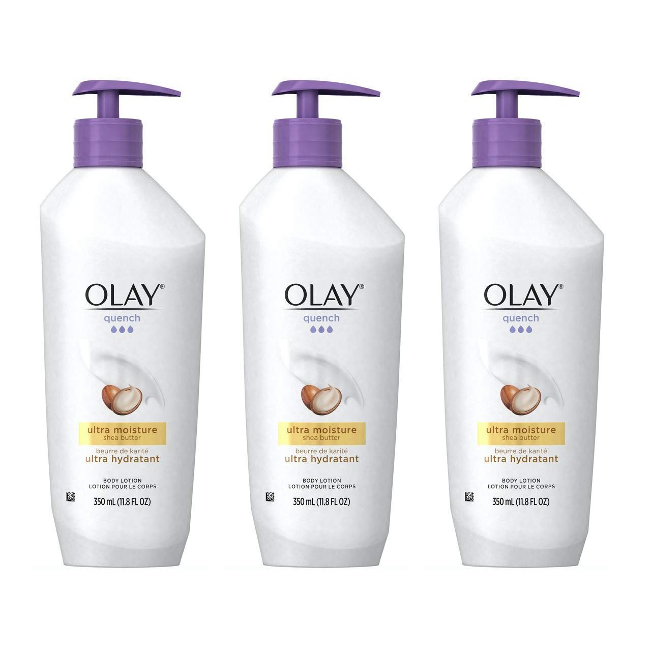 双11限时高返7%！【中亚Prime会员】Olay 玉兰油 乳木果滋润美白身体乳 350ml*3瓶装 到手价156元 