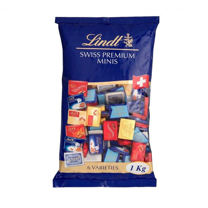 限时高返7%！【中亚Prime会员】Lindt 瑞士莲 缤纷小块巧克力6种口味 1kg 159块