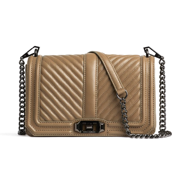 【双11】Rebecca Minkoff 瑞贝卡明可弗 Chevron Quilted Love 斜挎链条包 3.7（约1,341元） 