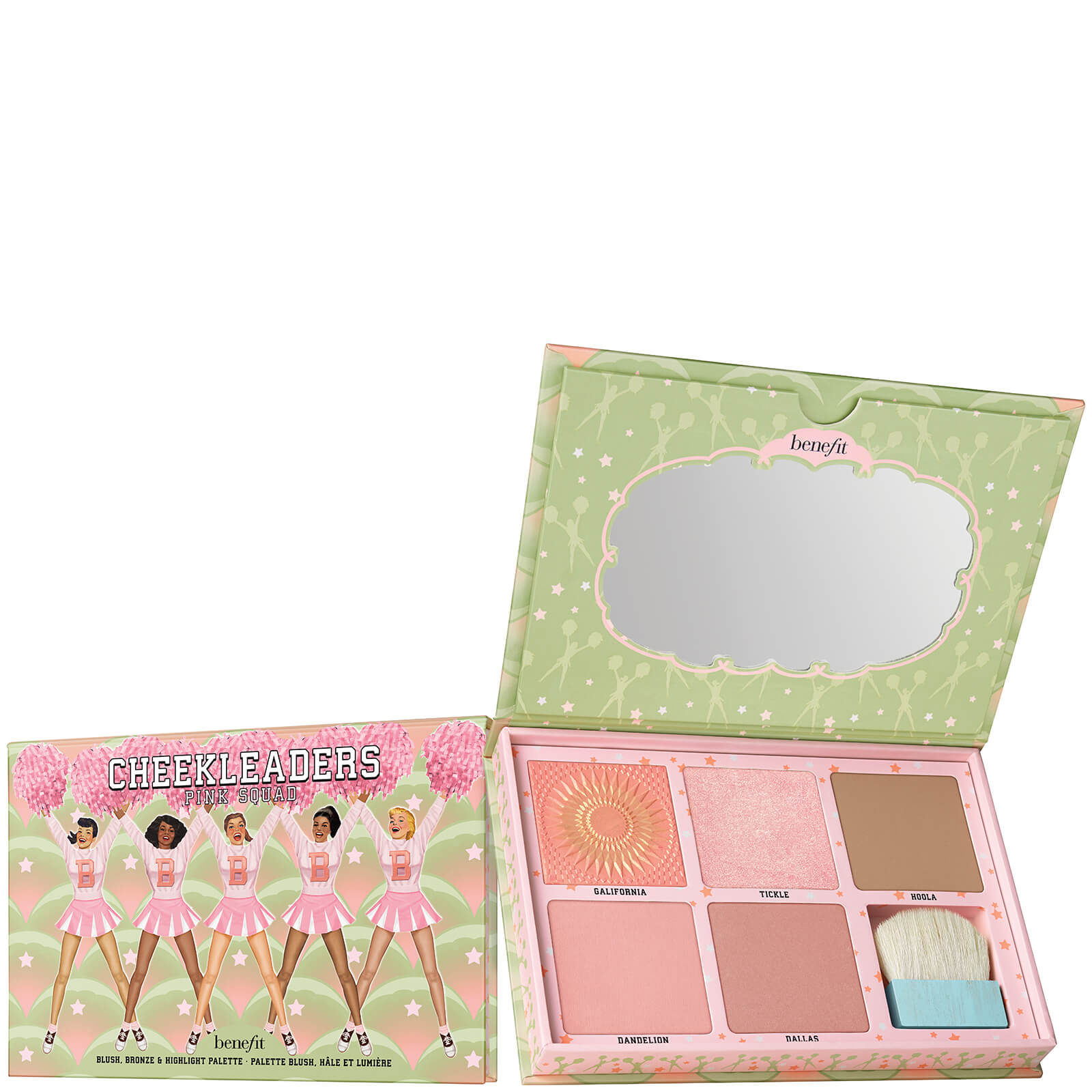 【可直邮】7折递减！Benefit 贝玲妃 Cheekleaders 腮红修容颊彩盘 ￡36.4（约325元） 