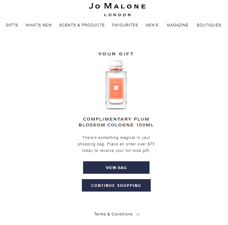 赢正装香水100ml+送身体乳15ml！Jo Malone 祖马龙 油桃花与蜂蜜香水 30ml （约485元） 