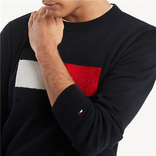 Tommy Hilfiger 基础复古 logo 男士毛衣 .99（约250元） 