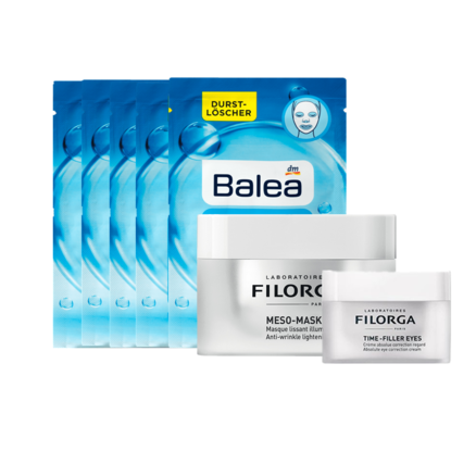 【包邮礼盒】Filorga 菲洛嘉柔滑亮泽 十全大补面膜 50ml+逆时光眼霜 15ml+Balea 保湿面膜 5片 €69（约534元） 