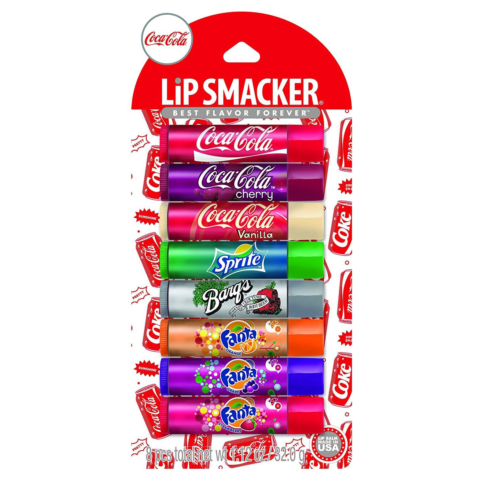【中亚Prime会员】Lip Smacker 可口可乐派对唇彩套装 8支装 到手价44元 