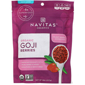 【限时6折】超级食物！Navitas Organics 有机枸杞 227g .93（约55元） 