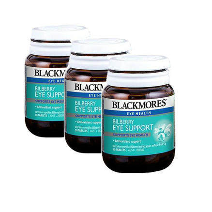 【包邮套装】Blackmores 澳佳宝蓝莓护眼精华 30粒*3件 43.95澳币（约210元） 