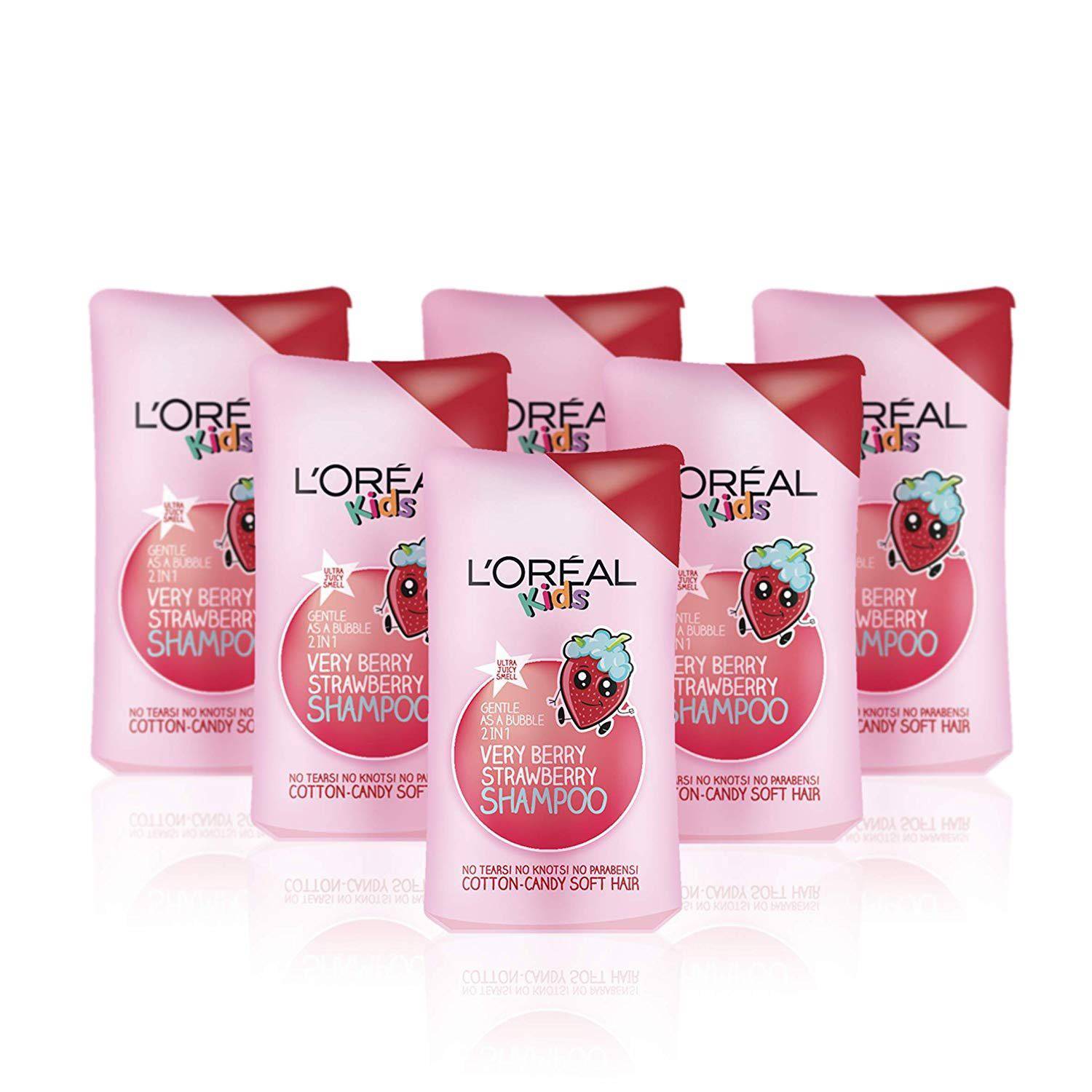 【中亚Prime会员】LOreal Paris 欧莱雅 儿童洗发水 250ml*6瓶 草莓香 到手价100元 