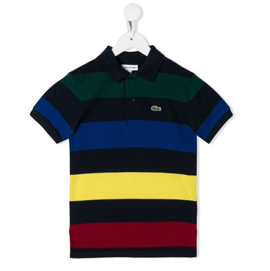 LACOSTE KIDS striped 童款条纹polo衫 ￥378 