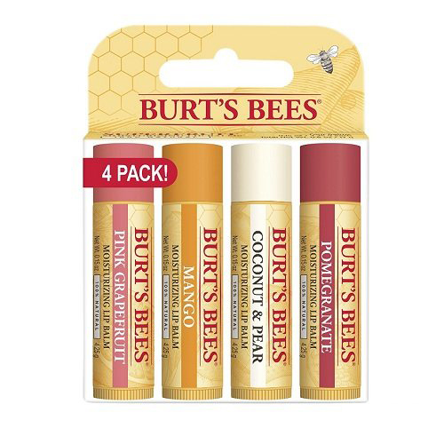 【中亚Prime会员】Burts Bees 小蜜蜂 天然保湿唇膏4支装 混合水果味 到手价79元 