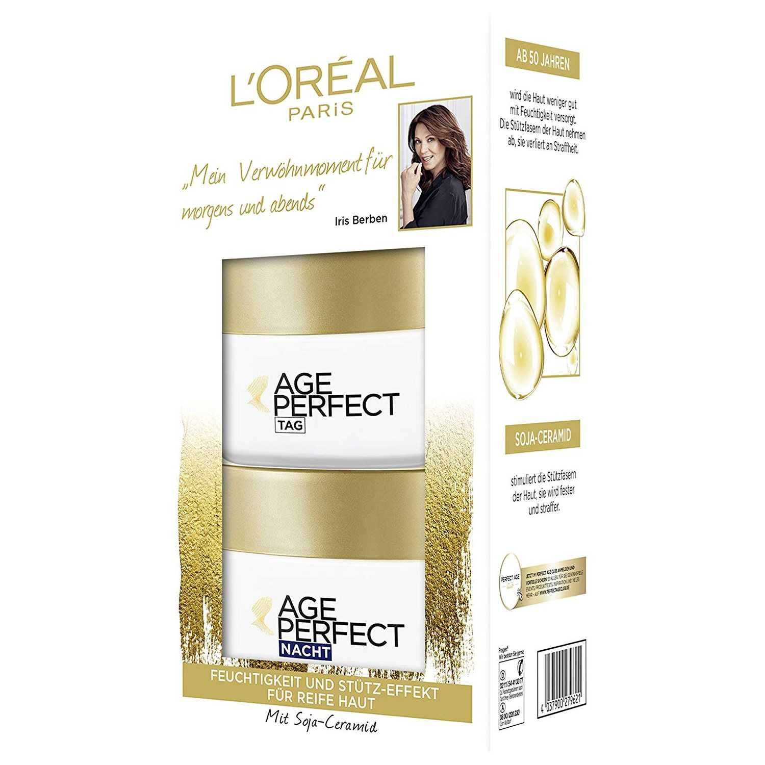 【中亚Prime会员】LOreal Paris 巴黎欧莱雅 金致臻颜抗衰老面霜套装 日霜 50ml+晚霜 50ml 到手价97元 