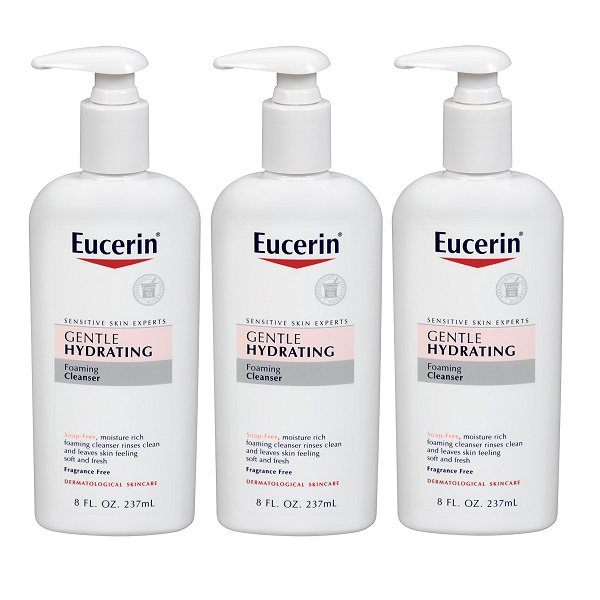 33元一瓶！【中亚Prime会员】Eucerin 优色林 温和保湿洁面乳 237ml*3瓶 到手价99元 