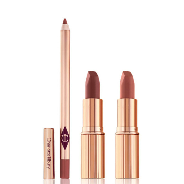 价值8！Charlotte Tilbury 哑光唇膏双支装+唇线笔 （约418元） 