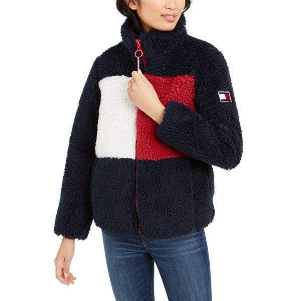 Tommy Hilfiger 羊羔绒立领夹克外套 .8（约416元） 