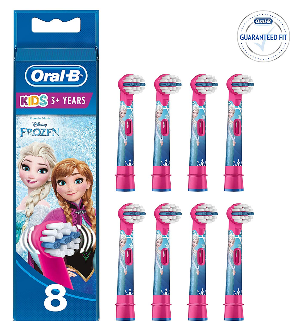 【中亚Prime会员】Oral-B 欧乐 Stages Power 儿童电动牙刷替换刷头8支装 冰雪奇缘款 到手价148元 