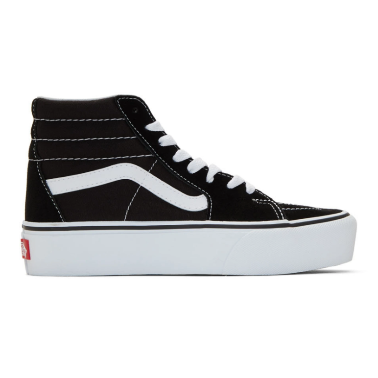 Vans Sk8-Hi 黑色厚底运动鞋 （约339元） 