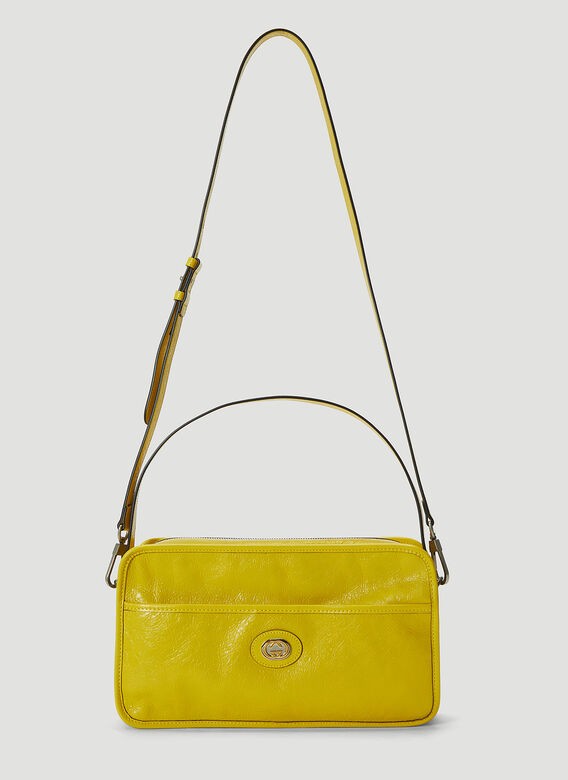 GUCCI Morpheus Leather Bag in Yellow