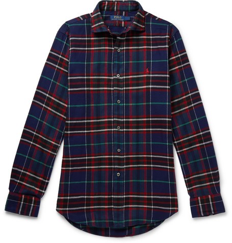 POLO RALPH LAUREN Checked Cotton-Flannel Shirt