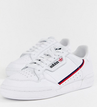 adidas Originals Continental 80 in white and red