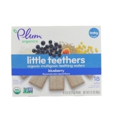 【包邮包税】小小磨牙棒!Plum Organics 有机多谷物磨牙华夫饼 蓝莓味 15g*6包 【包邮包税】小小磨牙棒!Plum Organics 有机多谷物磨牙华夫饼 蓝莓味 15g*6包