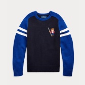 需凑单！Ralph Lauren 拉夫劳伦 Ski Bear Cotton Sweater 8-20岁针织衫