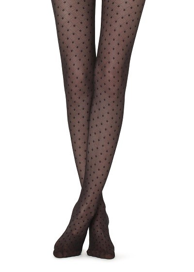 DIAMOND PATTERNED TIGHTS