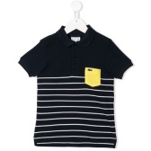 4 year 这个价格~LACOSTE KIDS 条纹印花polo衫