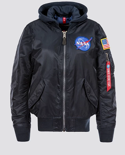 MA-1 HOODED NASA FLIGHT JACKET W