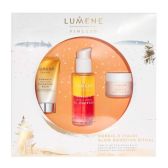 【6.7折+满88镑减8镑】Lumene Nordic-C 焕肤亮颜护肤套装 鸡尾酒精华30ml+洁面乳15ml+日霜15ml