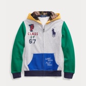 Ralph Lauren 拉夫劳伦 Color-Blocked Cotton 8-20岁拉链外套