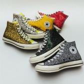 Converse 美国官网：精选 Converse x JW Anderson Glitter 联名款 闪片高帮鞋