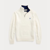 Ralph Lauren 拉夫劳伦 Cotton Half-Zip 8-20岁半拉链针织衫