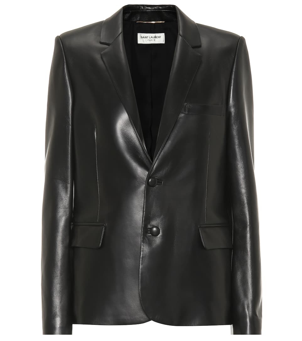 SAINT LAURENT 皮革西装式外套 SAINT LAURENT 皮革西装式外套