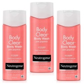 【中亚Prime会员】Neutrogena 露得清 葡萄柚水杨酸祛痘沐浴露 250ml*3瓶