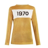 BELLA FREUD 1970-intarsia 金属色毛衣