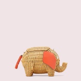 【限时高返】Kate Spade 英国官网 Tiny Wicker 大象造型编织包
